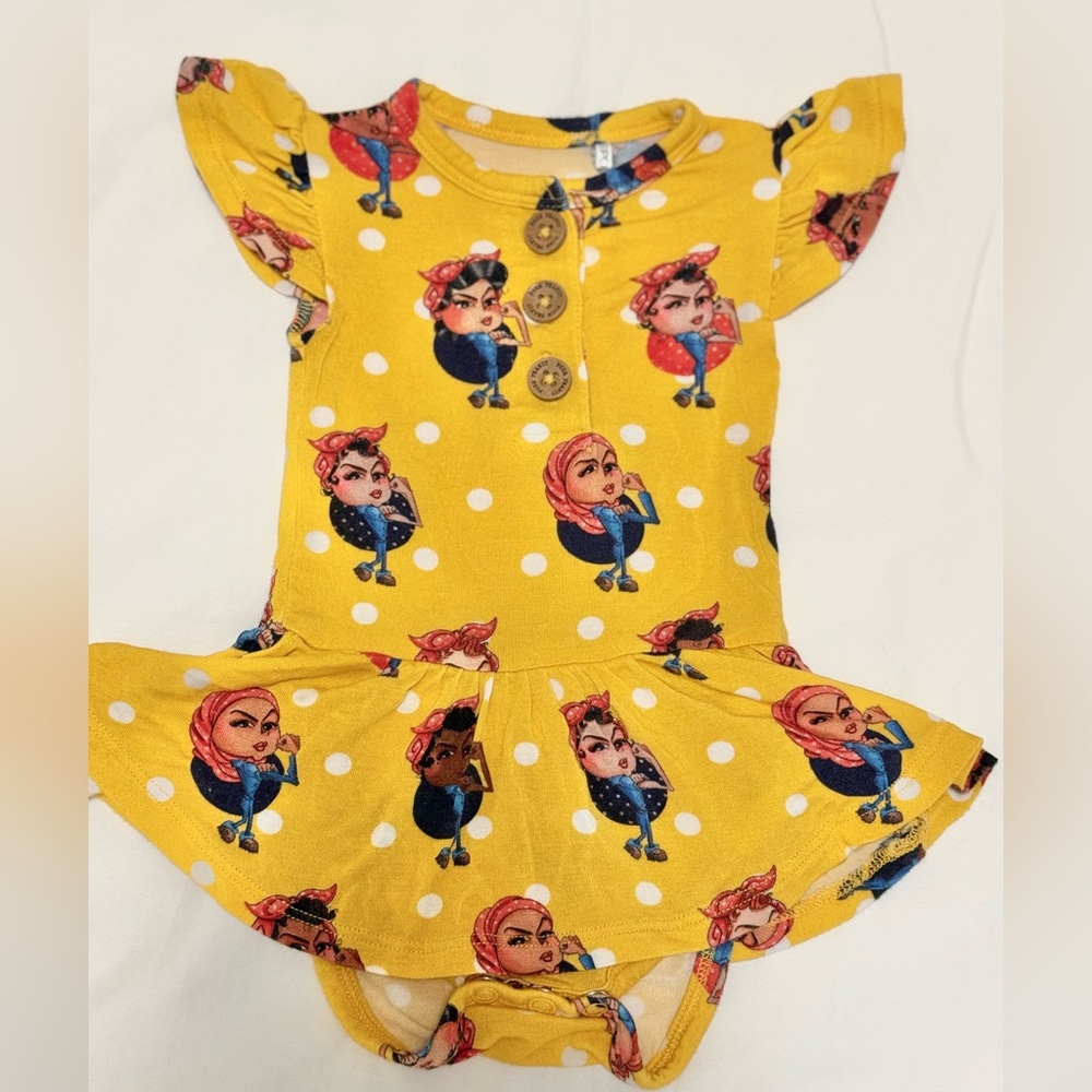 Posh Peanut Rosie the Riveter Twirl Dress